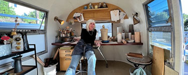 Marc Digeros in his studio.